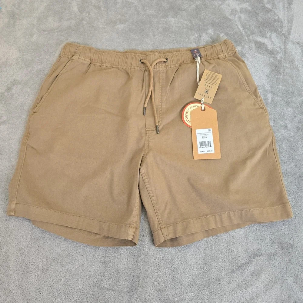 Faherty Shorts Mens Large Beige Pull-On 6